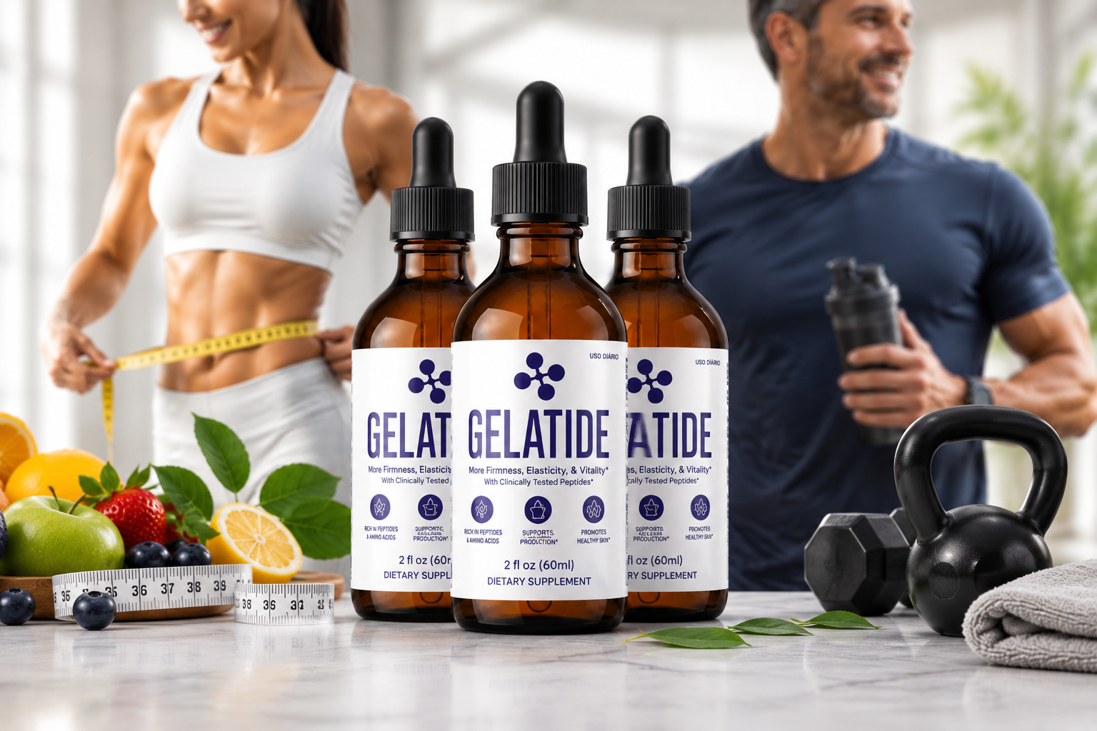 Gelatide supplement with active lifestyle